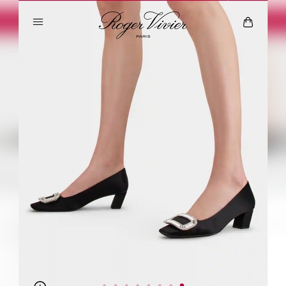 Roger Vivier Belle Vivier Buckle Strass Satin 4.5cm - Picture 11 of 11